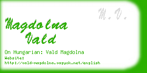 magdolna vald business card
